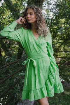 SolPW Dress - Grass Green