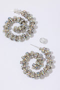 Spiral Hoops - Silver