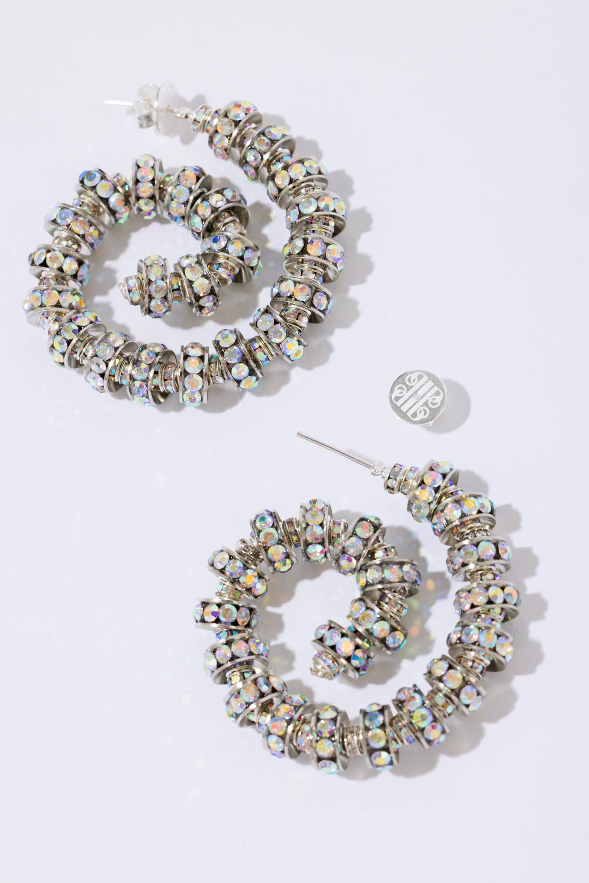 Spiral Hoops - Silver