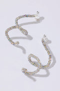 Skinny Viper Earrings - Silver