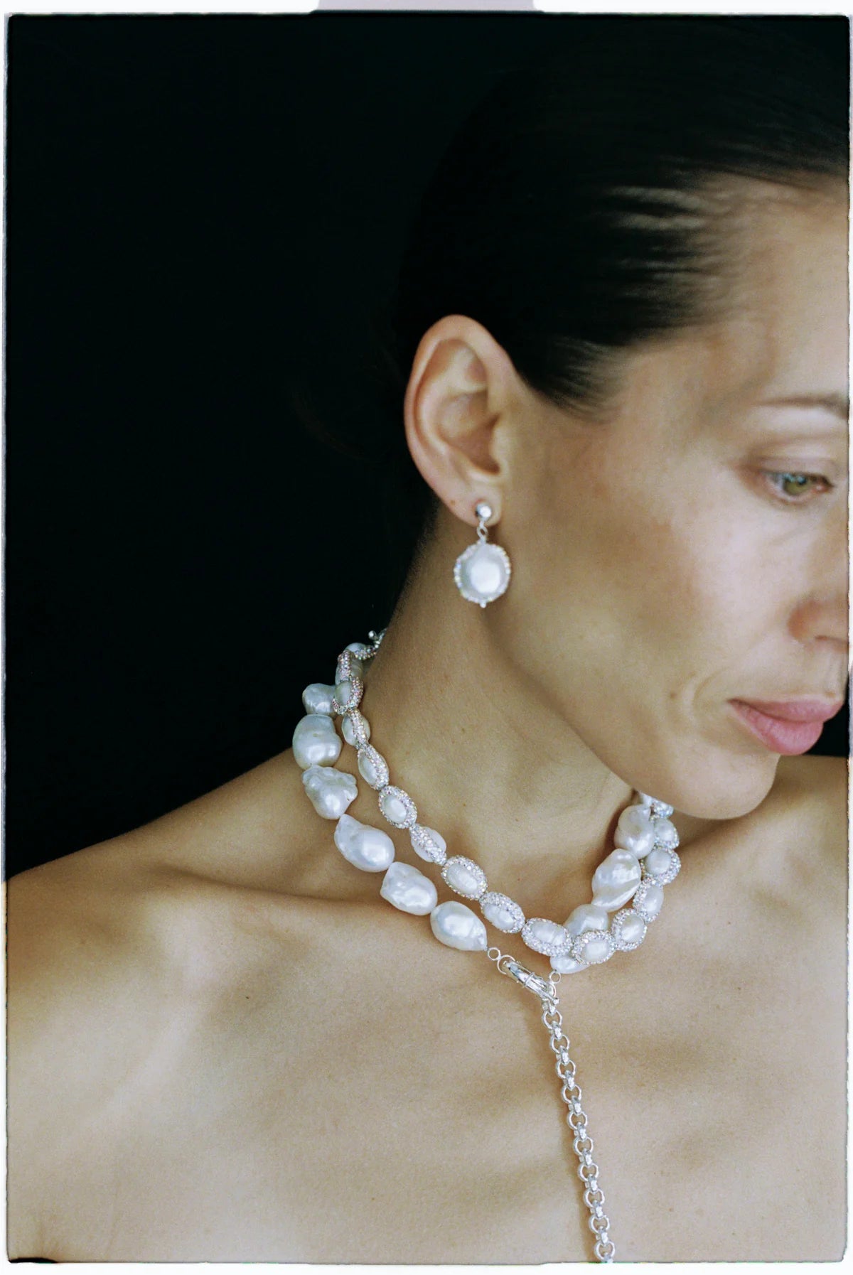 Pearl Drop Choker - Pearl