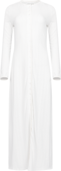 Perle Pointelle Cardigan Dress - Vit