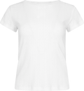 Perle Pointelle Tee - Vit