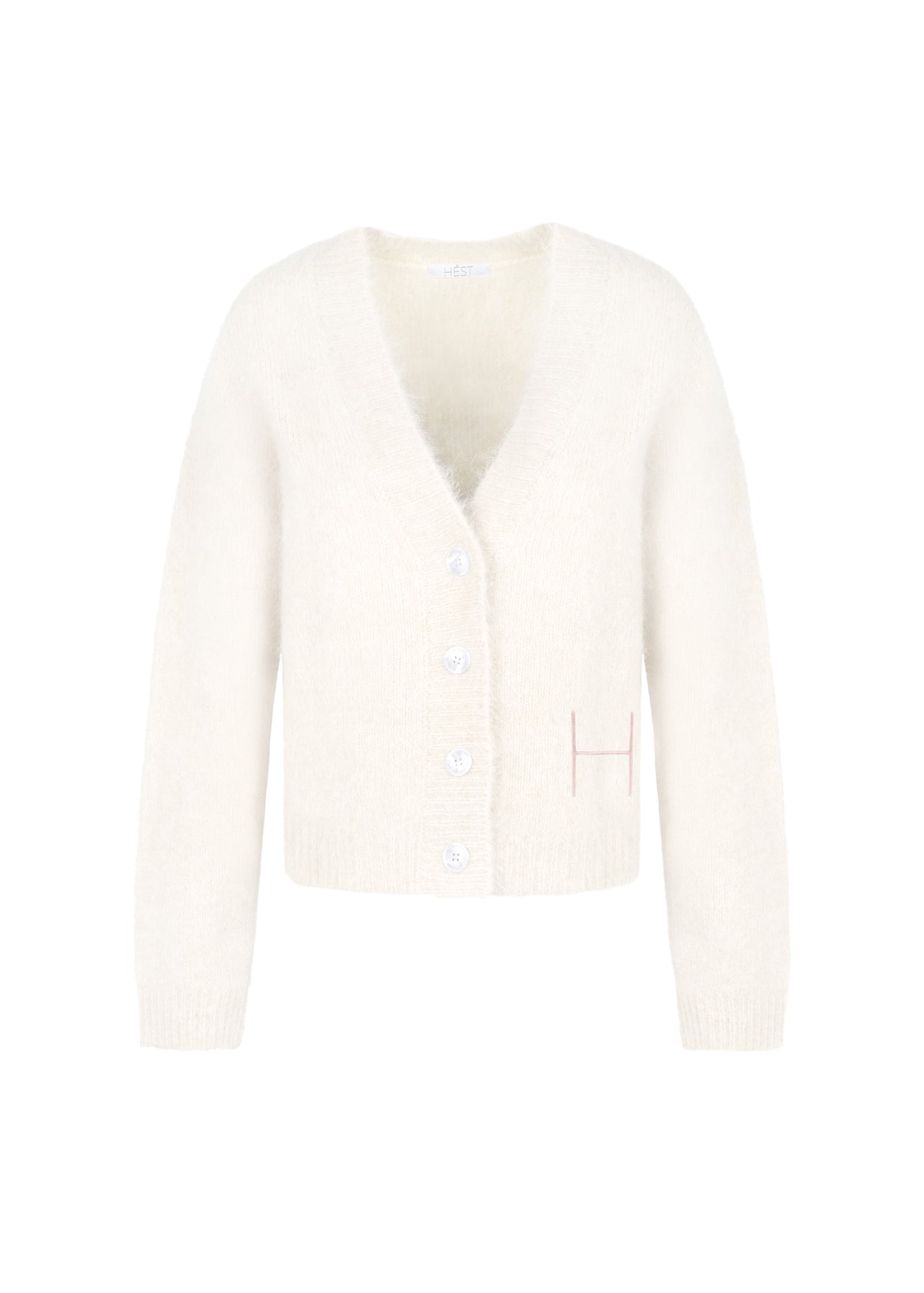 Pernille Short Cardigan - White Alyssum