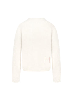 Pernille Short Cardigan - White Alyssum