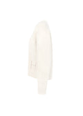 Pernille Short Cardigan - White Alyssum