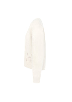 Pernille Short Cardigan - White Alyssum