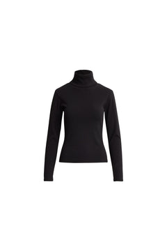 Petra Rib Turtleneck - Black