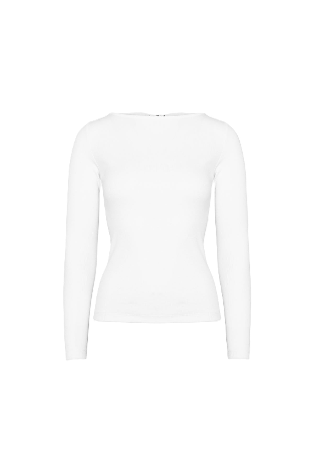 Petronella Rib Boatneck - Off-White