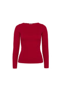Petronella Rib Boatneck - Röd