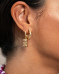Infinity Hoops - Clear Gold