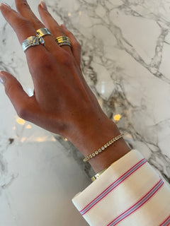 Cup Chain Tennis Bracelet - Lemon