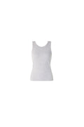Pia Rib Singlet - Light Grey Melange