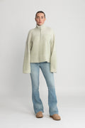 Tine Half Zip - Light Green Mix