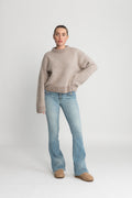 Tine Crew Neck - Burgundy