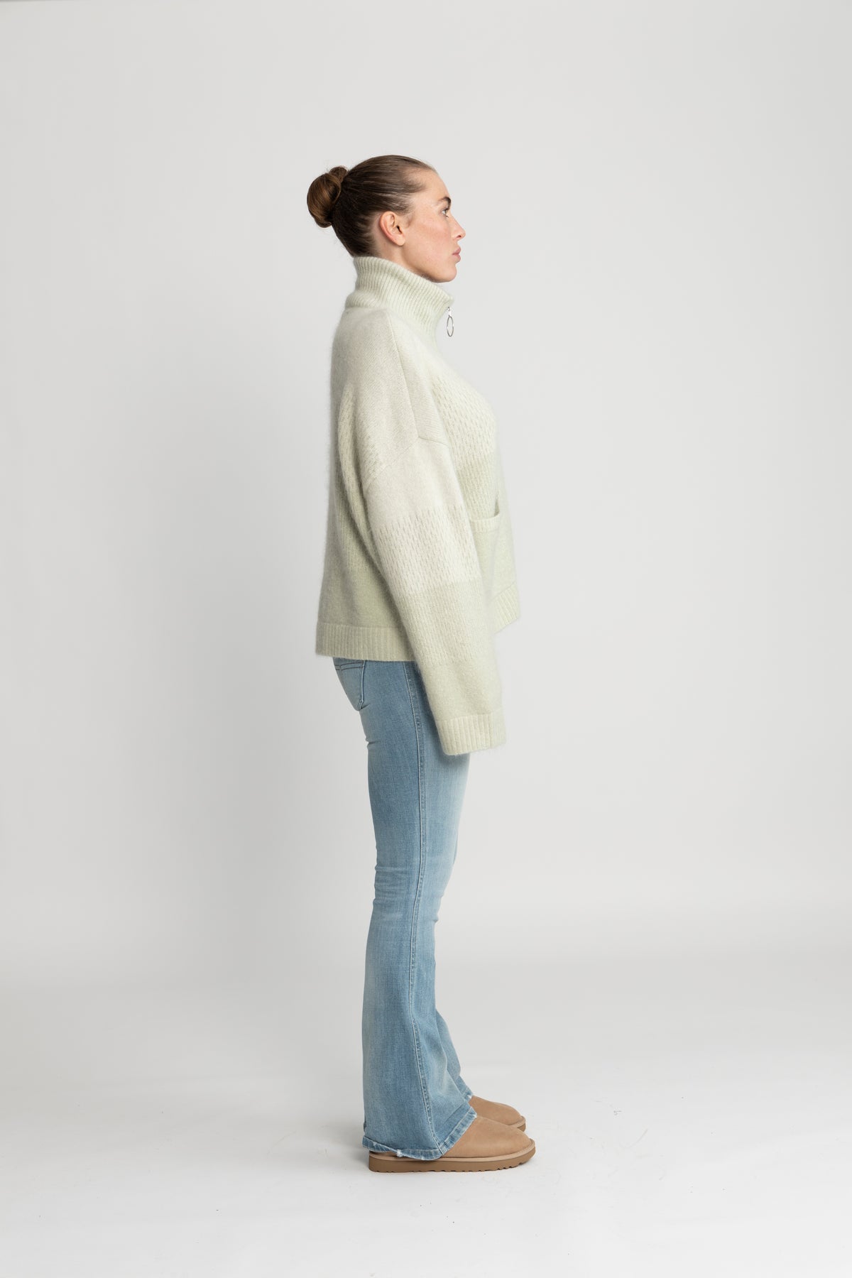 Tine Cardigan - Light Green Mix