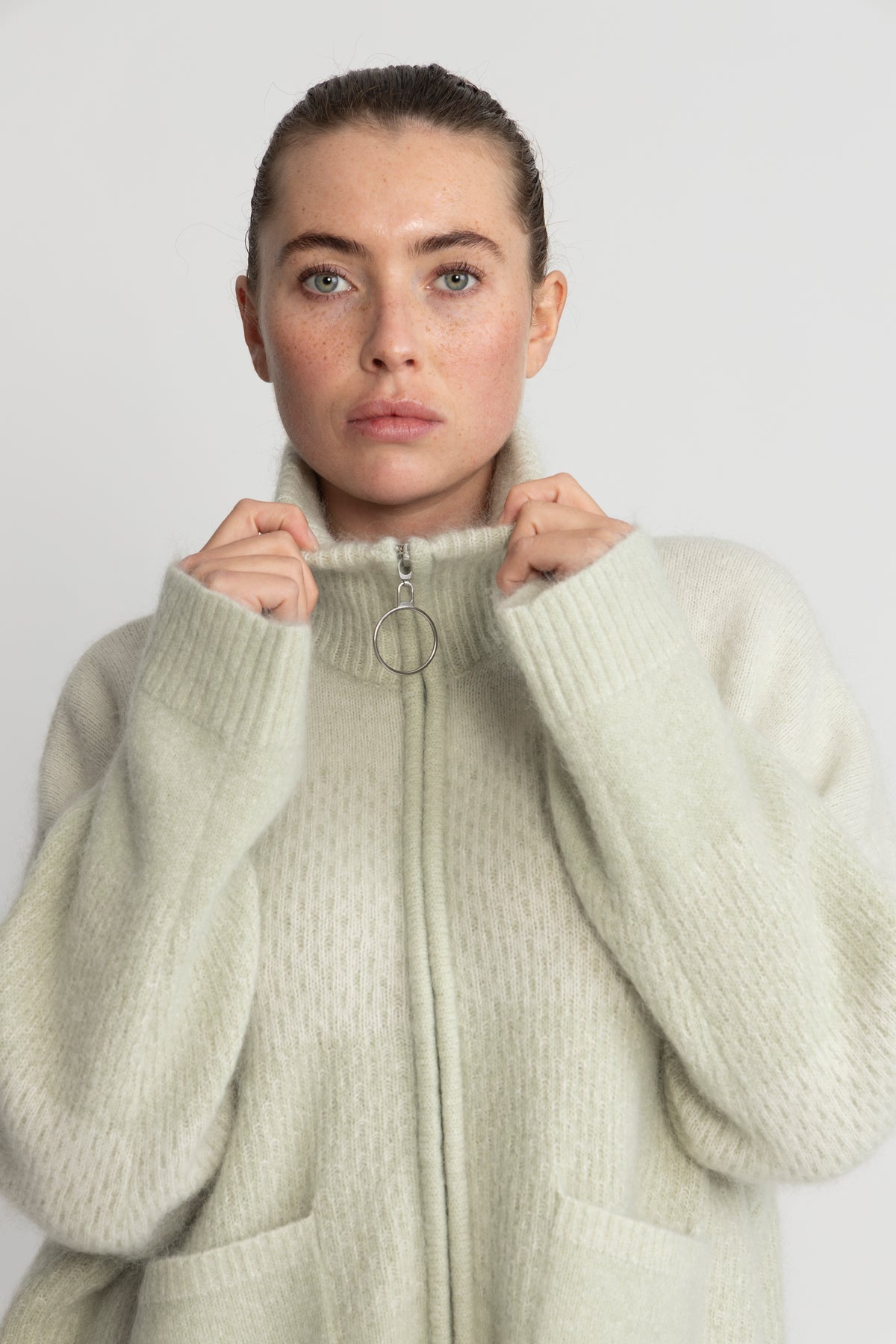 Tine Cardigan - Light Green Mix