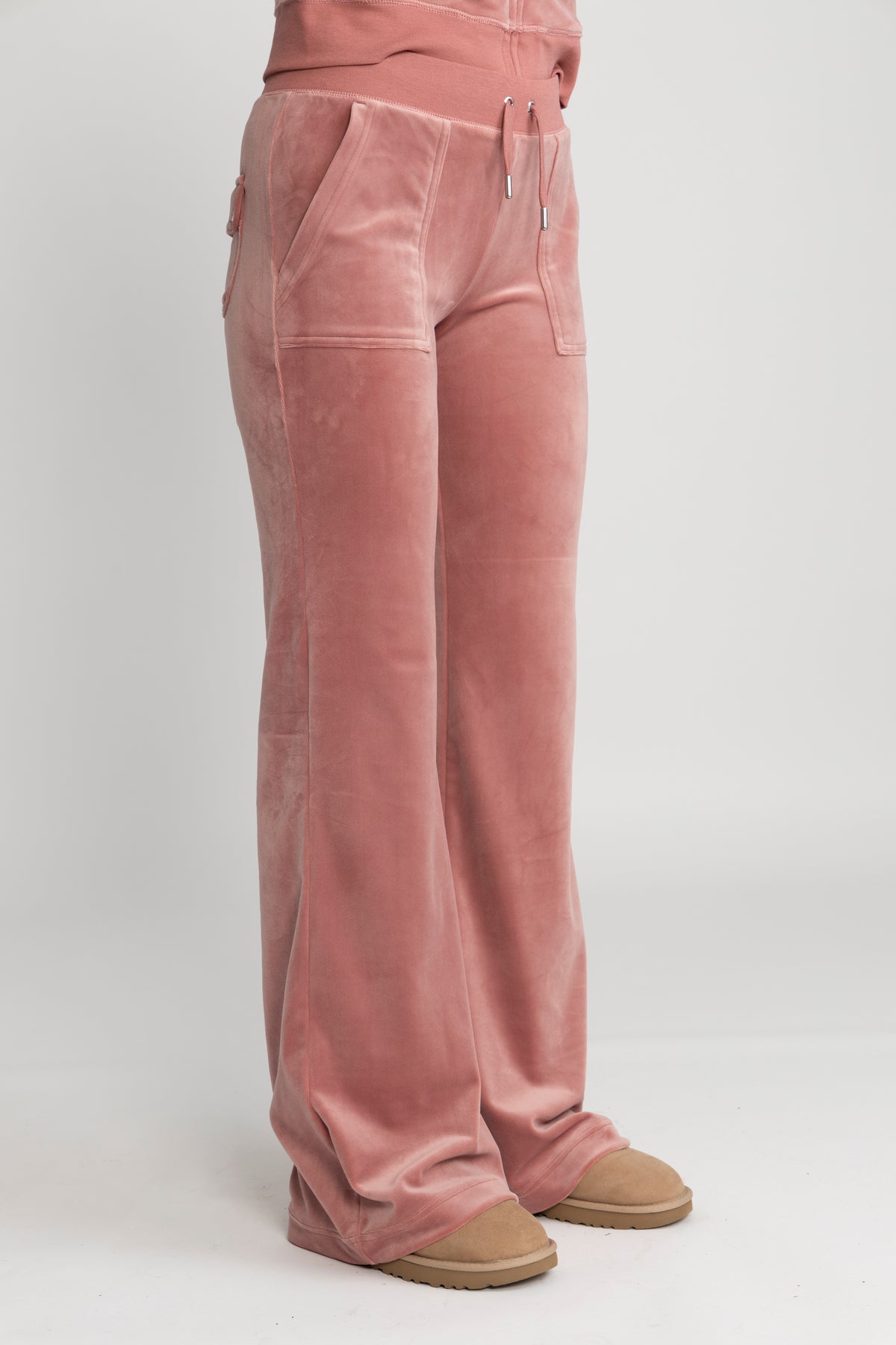 Layla Low Rise Flare Pocketed - Withered Rose