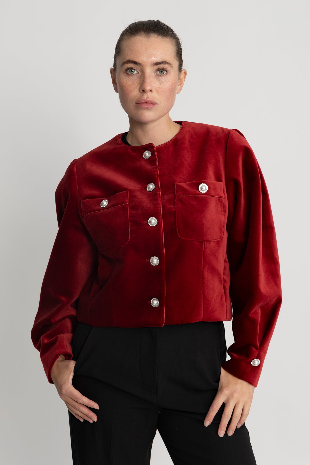 Louvre Velvet - Red