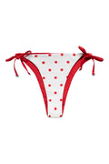 Polka Dot Iliana Reversible Bottom - Vit/Röd