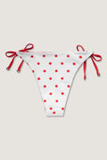 Polka Dot Iliana Reversible Bottom - Vit/Röd