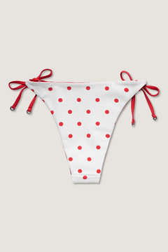 Polka Dot Iliana Reversable Bottom - White/Red