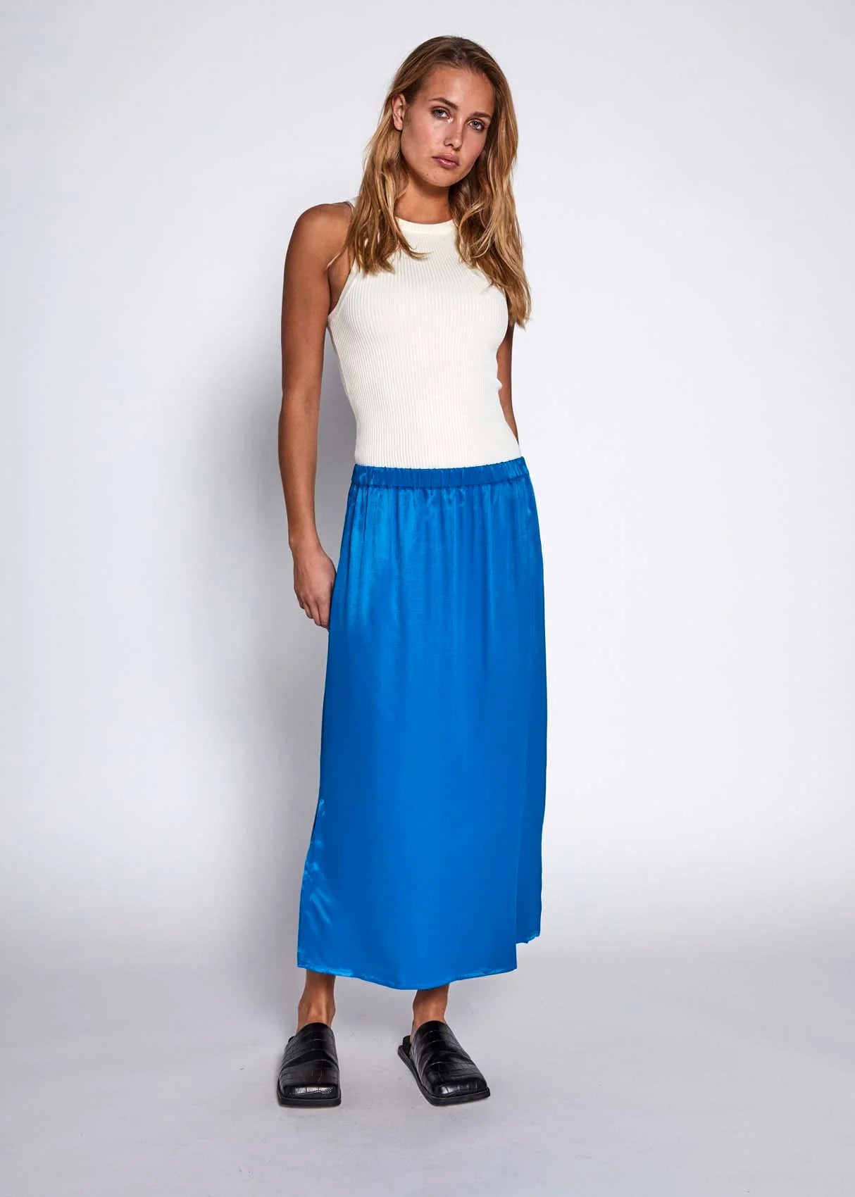 Portia Skirt - Strong Blue