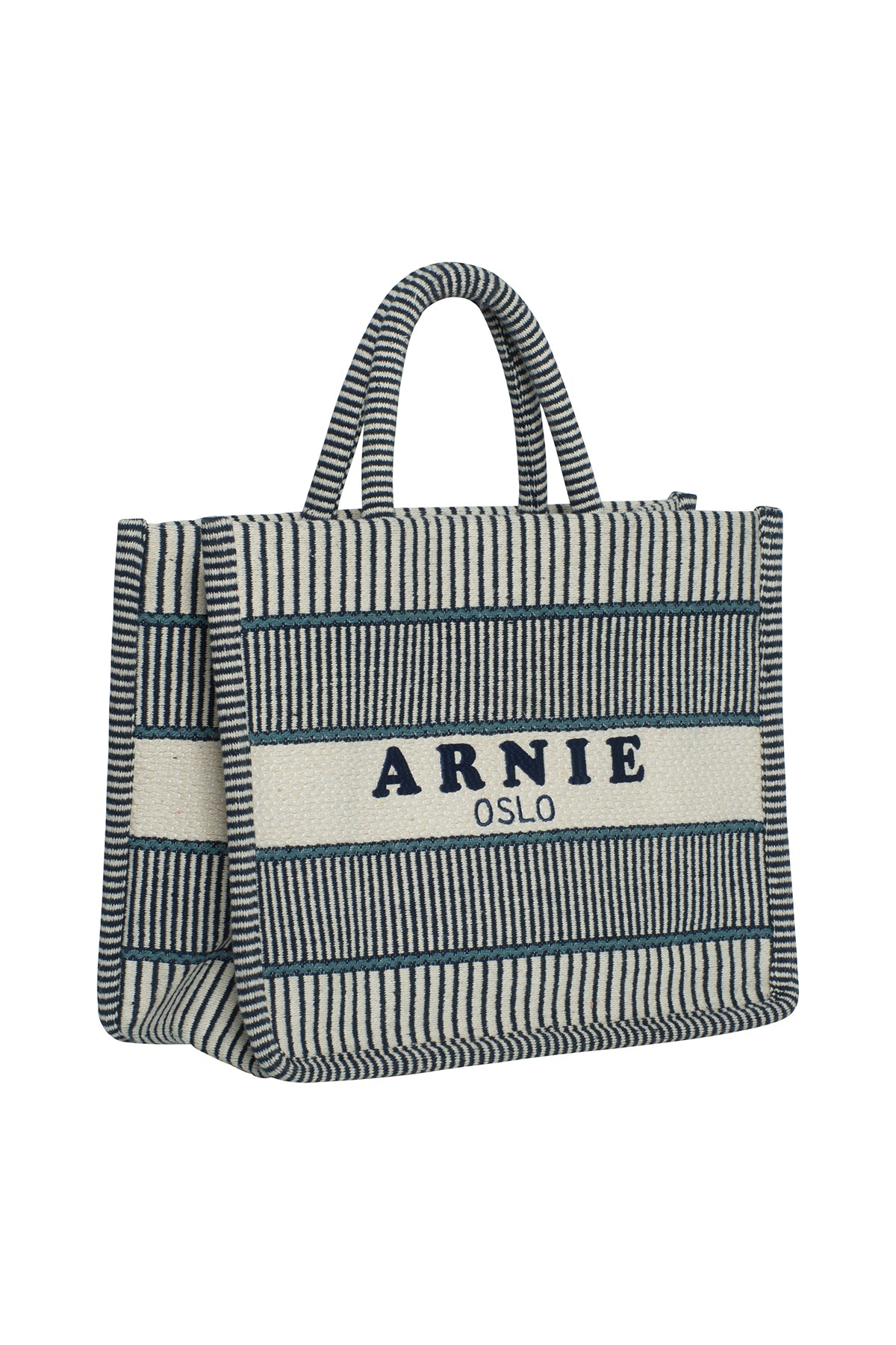 Arnie Says Porto Large Shopper - Blue Stripe