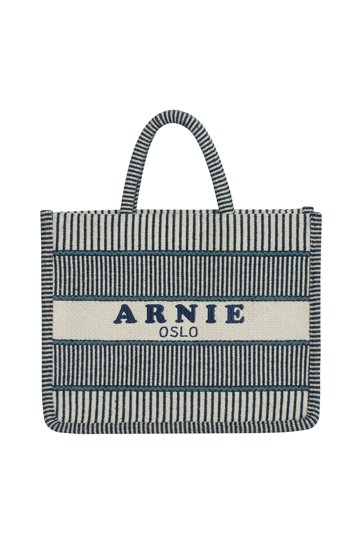 Arnie Says Porto Large Shopper - Blue Stripe