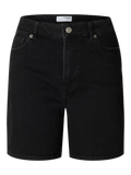 Sveja-Krista Hw Denim Shorts - Svart denim