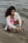Linen Coastal Shirt - Jet Stream White