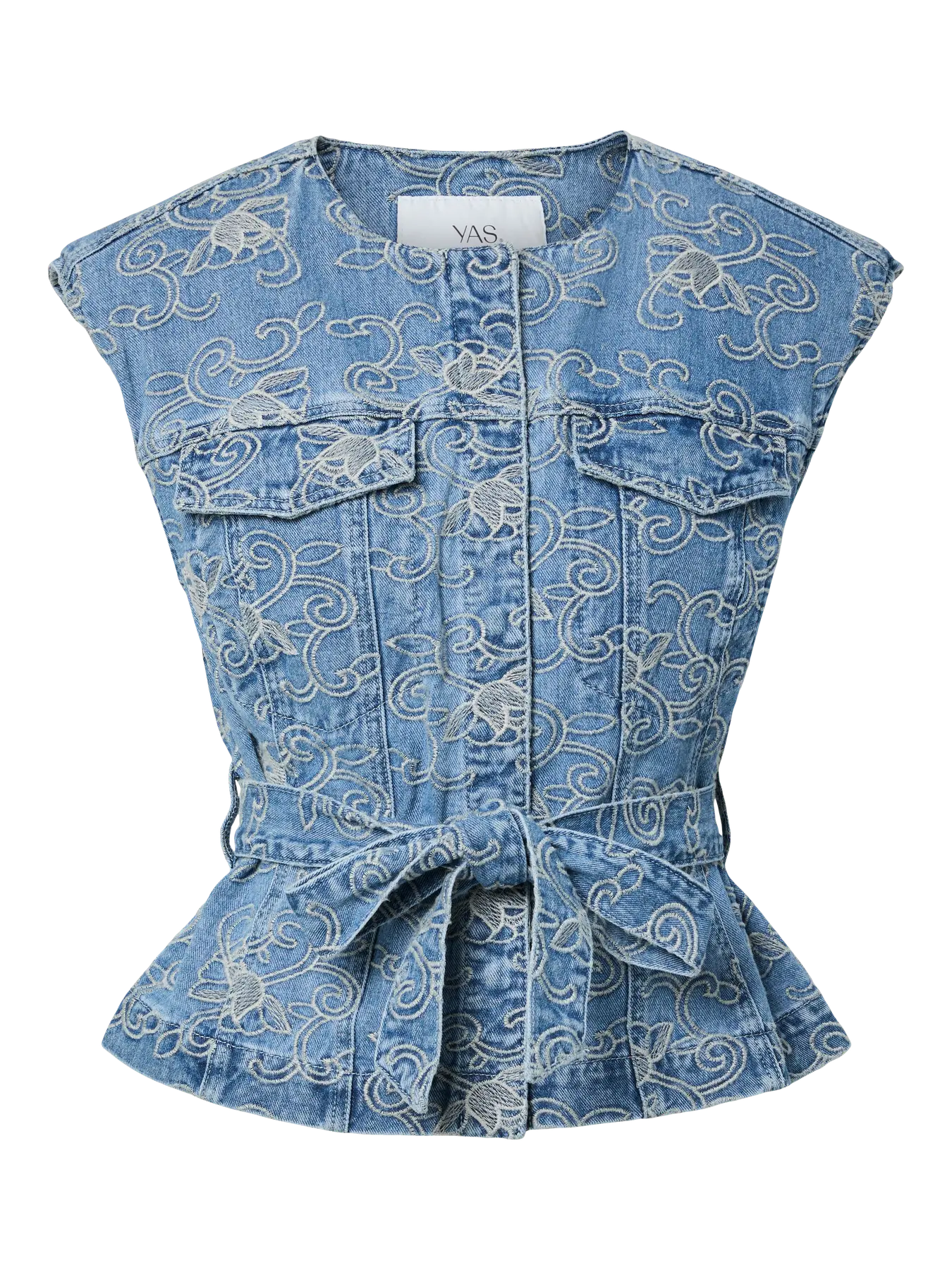 Yaskari Denimväst - Ljusblå Denim