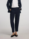 Selected Femme - Rita-Ria Cropped Byxa - Dark Sapphire Melange