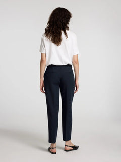 Rita-Ria Mw Crop Pant - Dark Sapphire Melange