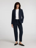 Selected Femme - Rita-Ria Cropped Byxa - Dark Sapphire Melange