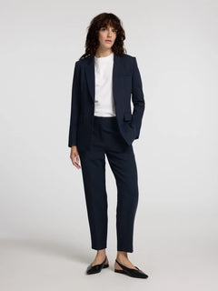 Rita-Ria Mw Crop Pant - Dark Sapphire Melange