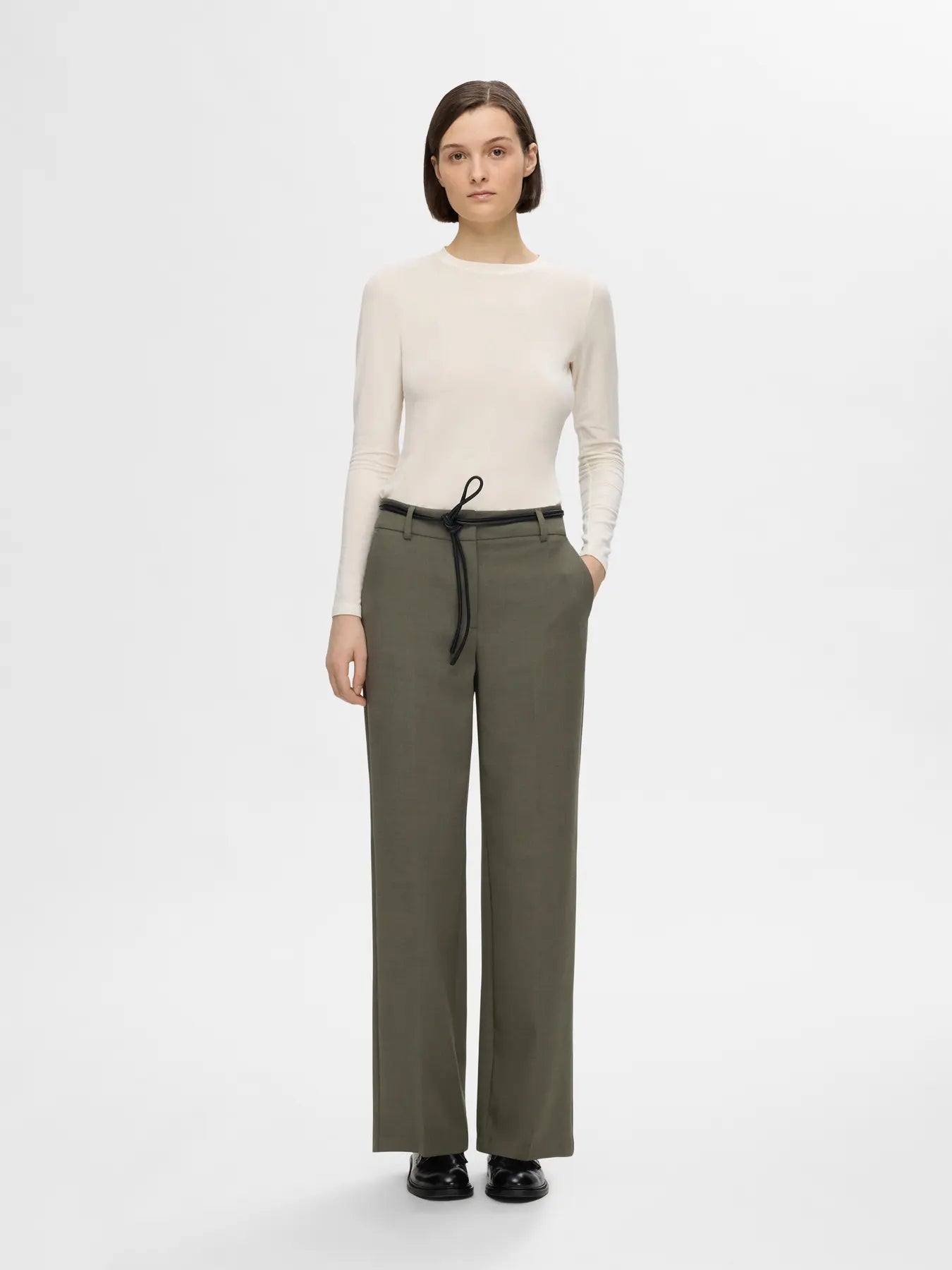 Rita Mw Wide Pant - Deep Depths Melange
