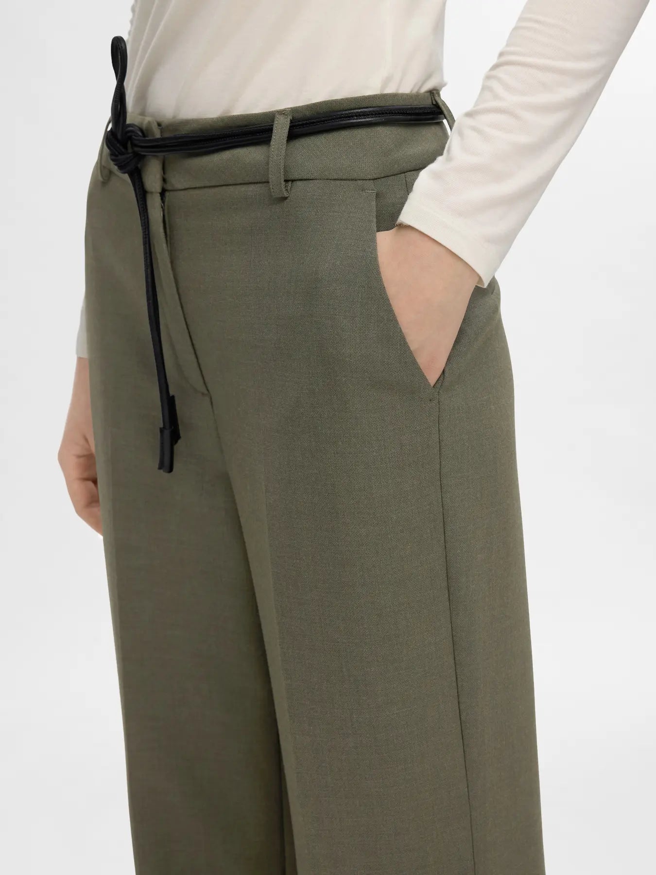 Rita Mw Wide Pant - Deep Depths Melange