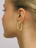 Petite Edge Hoops - Guld