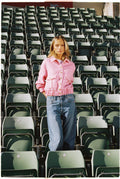 Tone Tweed Jacket - Ljusrosa