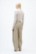 Knitted Slim Cardigan - Tofu Beige