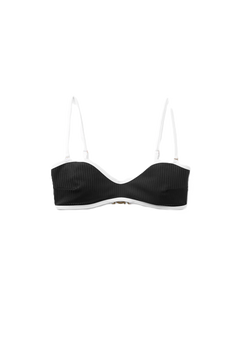 Ribbed Bikini Top - Black