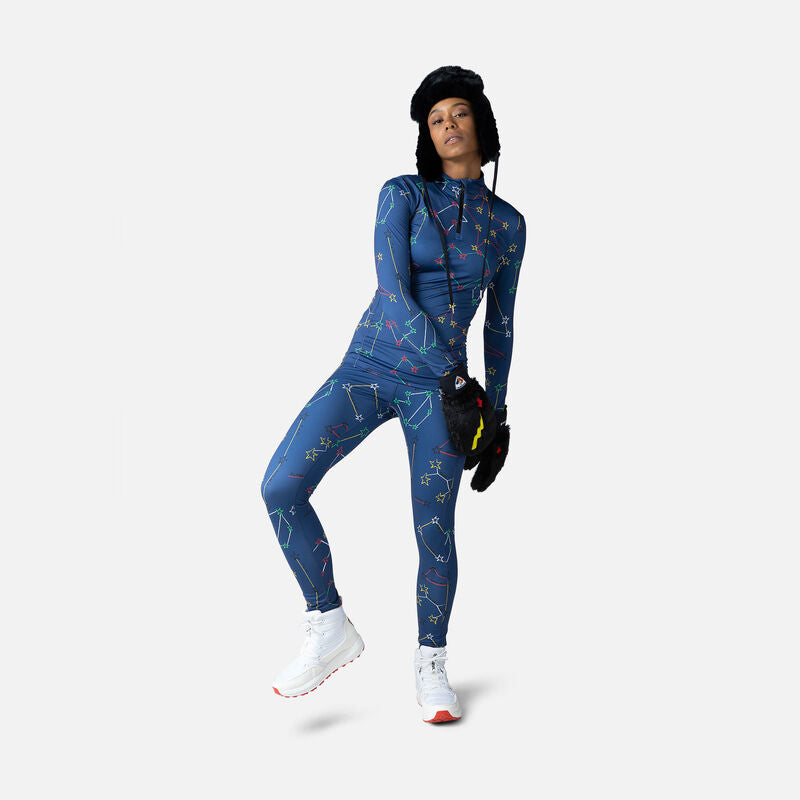 W Booster 1/2 Zip Top - Cosmic Blue