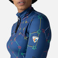 W Booster 1/2 Zip Top - Cosmic Blue