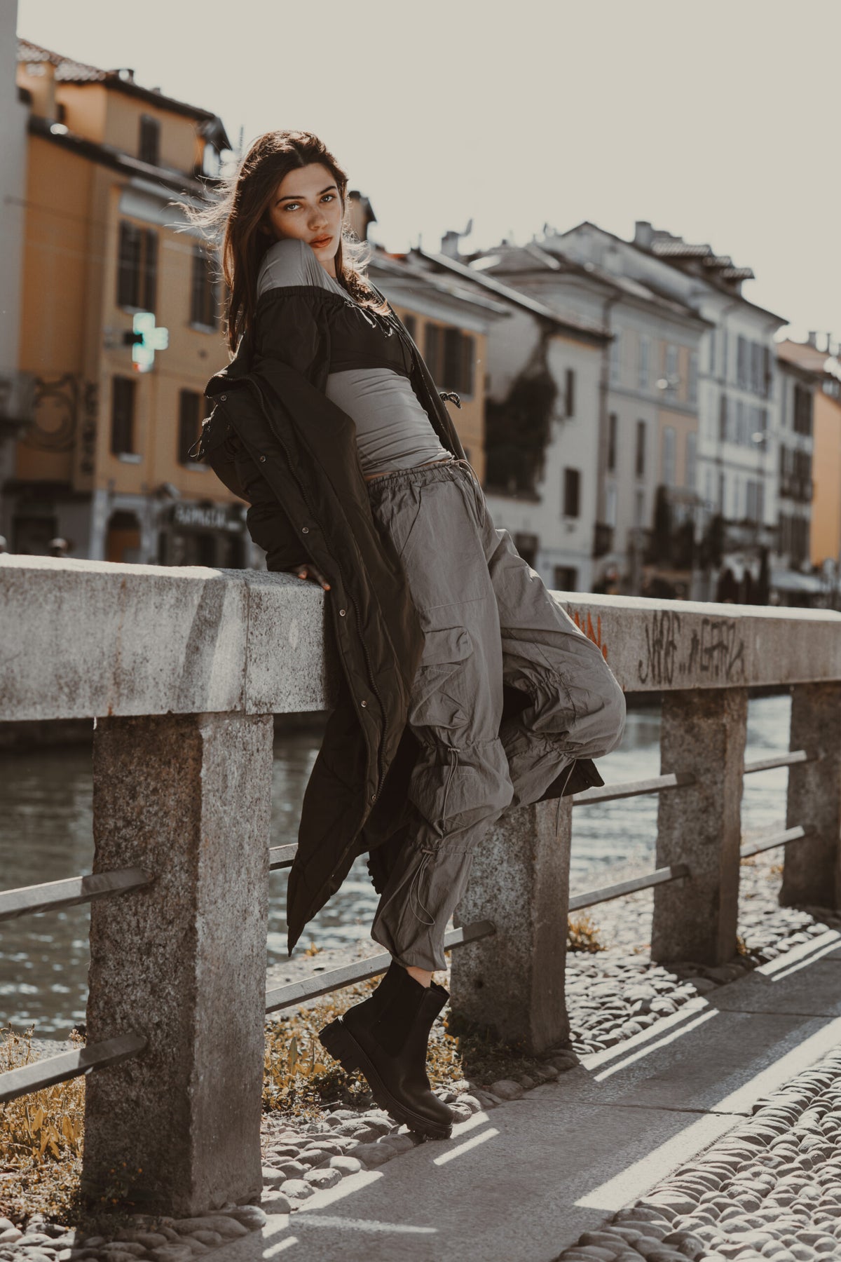 Leather Combat Chelsea - Black