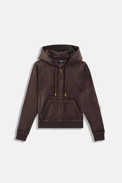 Robertson Classic Velour Zip Hoodie Gold Hw - Java