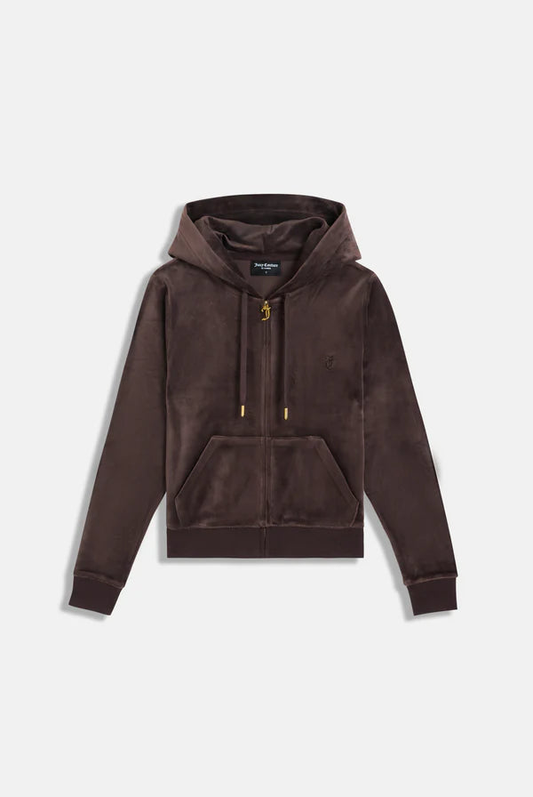 Robertson Classic Velour Zip Hoodie Gold Hw - Java
