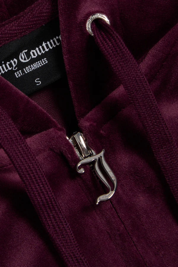 Robertson Classic Velour Zip Hoodie - Winetasting