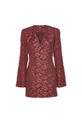Jacquard Blazer Dress - Zinfandel