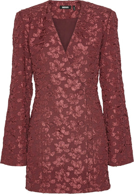 Jacquard Blazer Dress - Zinfandel
